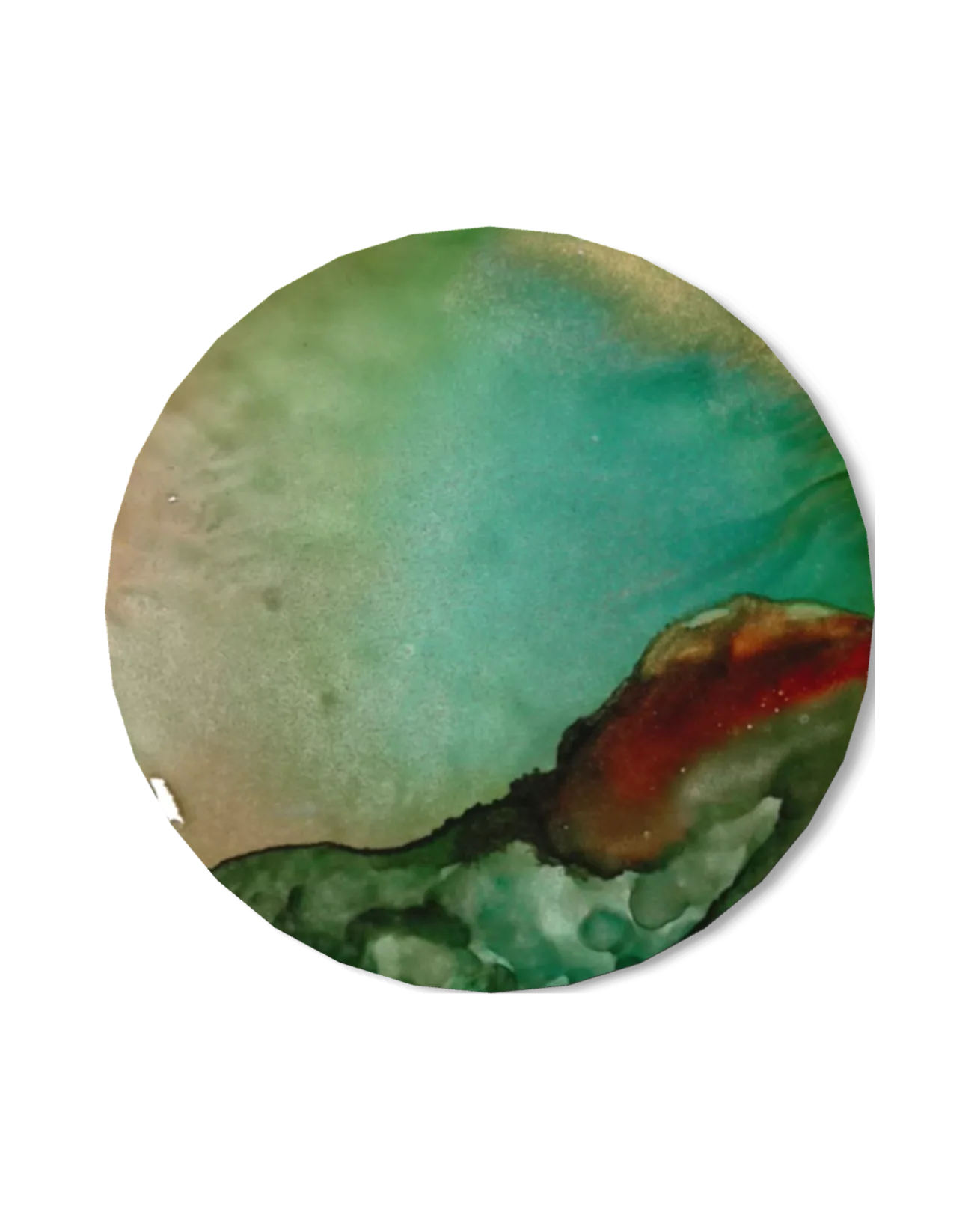 Gravity, alcohol ink