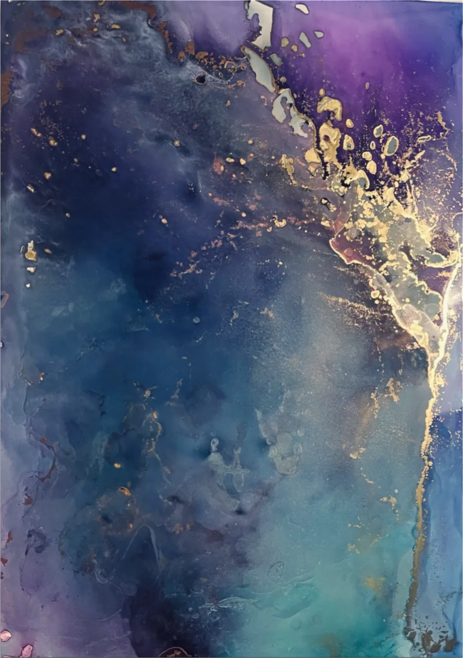 Milkyway, alcohol ink