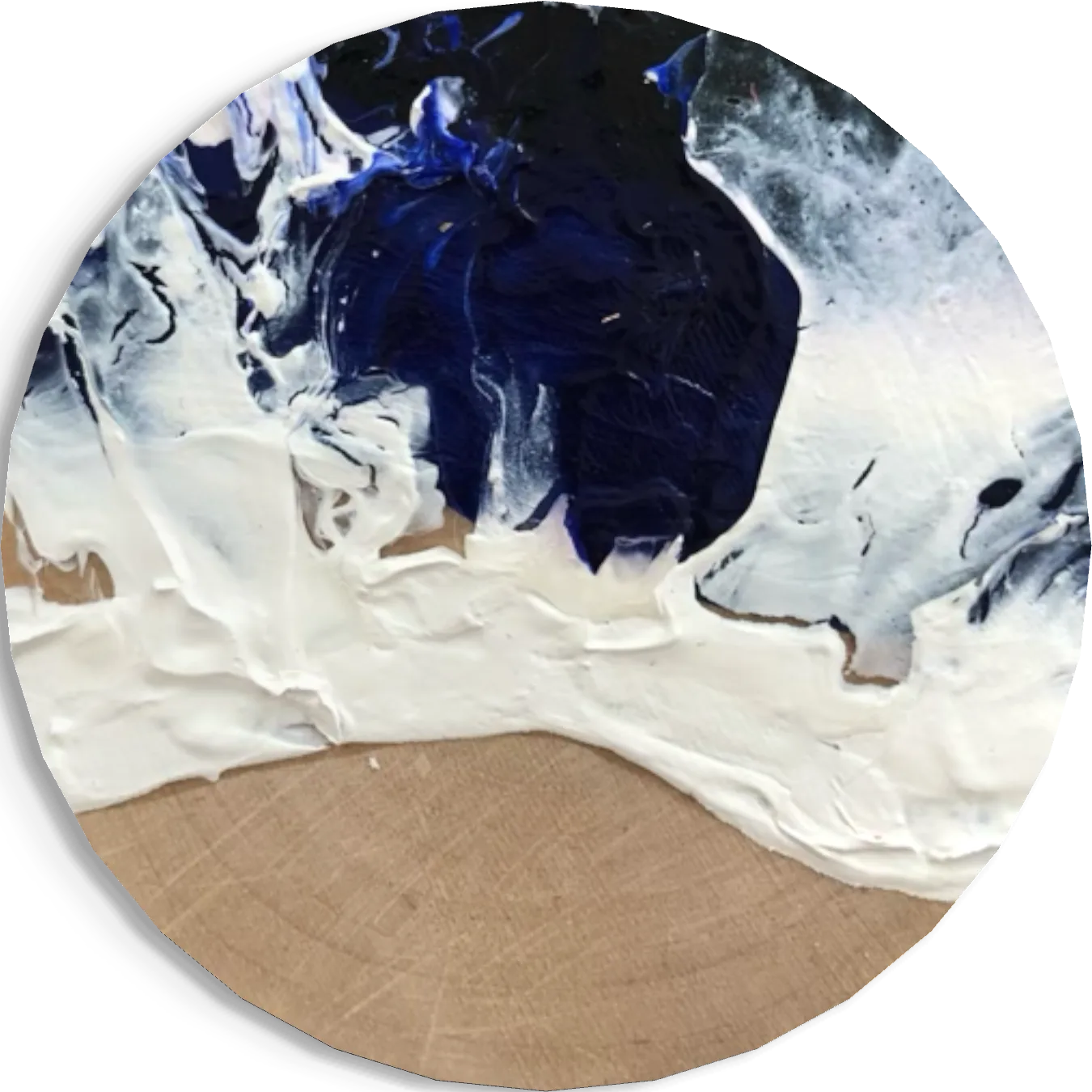 San Juan, acrylic pouring on wood