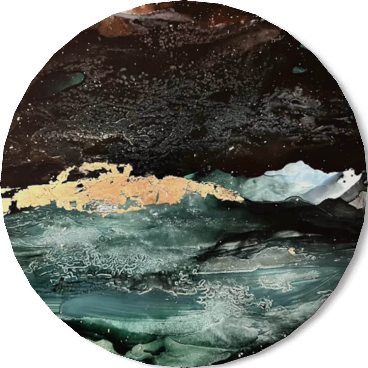 Stardust, alcohol ink