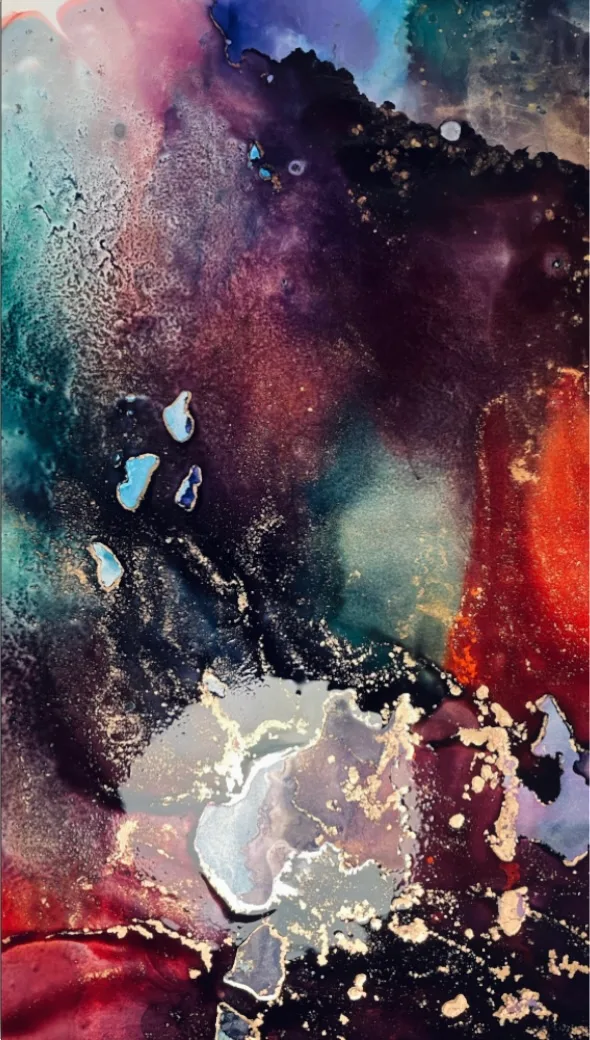 Towards the Spark, alcohol ink